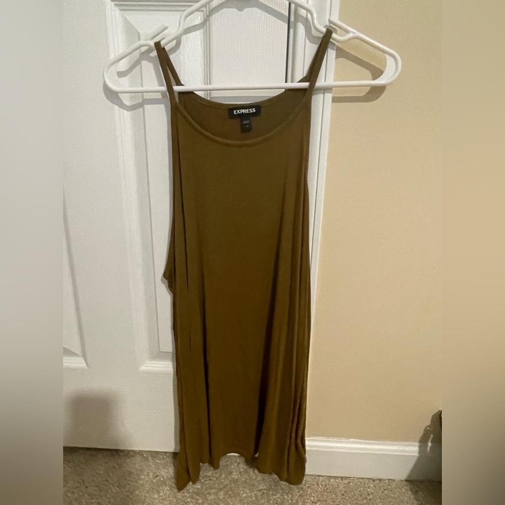 Express Olive Green Women's Top